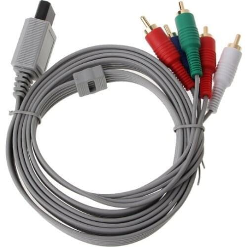 OOTDTY 1.8m Component 1080P HDTV AV Audio 5RCA Adapter Cable For Nintendo Wii Console