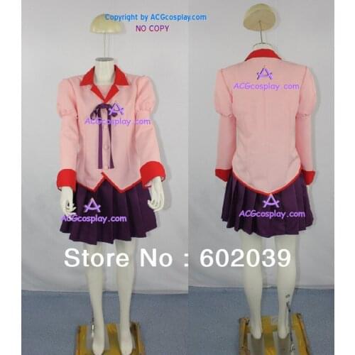 Bakemonogatari Nisemonogatari Hanekawa Tsubasa cosplay costume girl skirt