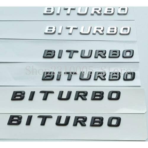 Biturbo 700 800 900 Red Block Emblem Car Side Fender Logo for Mercedes Benz G Class G63 G65 G500 G800 Brabus W463 Black Chrome
