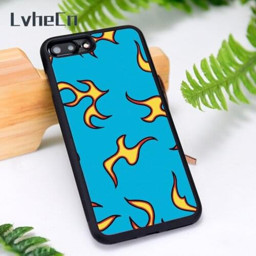 LvheCn Silicone Rubber Phone Case Cover for iPhone 6 6S 7 8 Plus X XS XR 11 12 Mini Pro Max Golf Flame Tyler