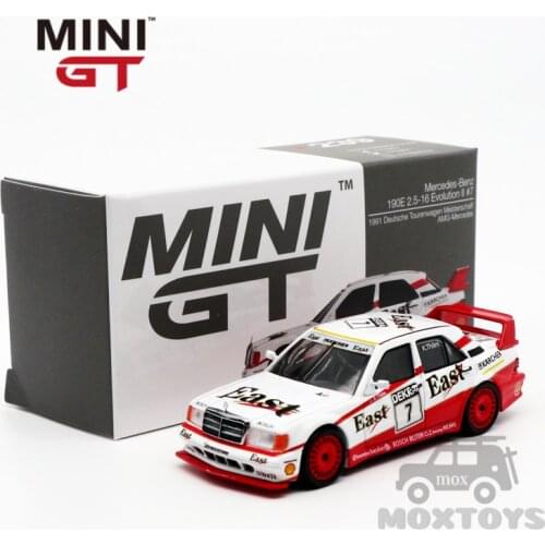 MINI GT 1:64 190E 2.5-16 Evolution II #7 LHD Diecast Model Car