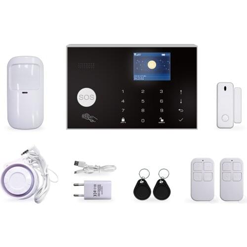 Multi-Language WIFI+GSM /WIFI+4G Wireless Burglar Alarm System