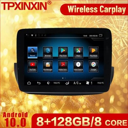 Carplay 128G Android Multimedia Stereo Receiver For Mecerdes Benz A CLA GLA G 2013 2014 2015 2016 2017 2018 2019 Audio Head Unit