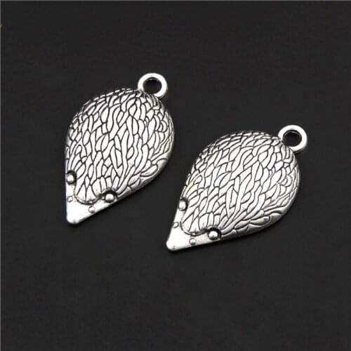 5Pcs Silver Color Lovely Hedgehog Charms Animal Pendant Findings Necklaces Children Gift Jewelry Dropshipping 18x33mm A3104