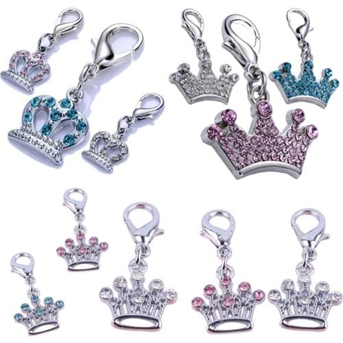 Personalized Dog Tags Cat Puppy Pet ID Name Collar Tag Pendant Pet Accessories Crown Pet Necklace Jewelry Dropshipping