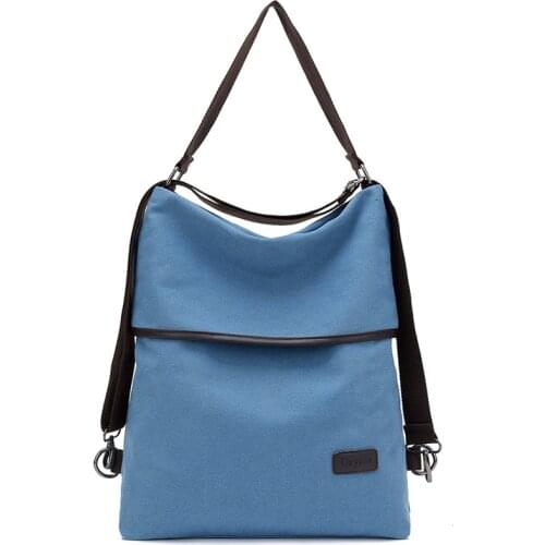 Hot Multifunctional Canvas Backpack for Women Multi Pocket Travel Backpacks Female School Bag for Teenage Girls Book Mochilas