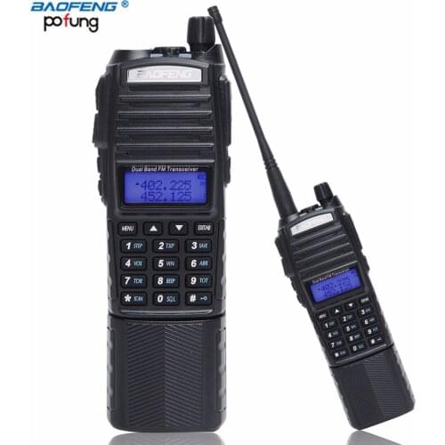 BaoFeng UV-82 Walkie Talkie 5w 3800mah battery ham 10km Two way cb radio powerful portable handheld Dual PTT uv82 hunting Radio