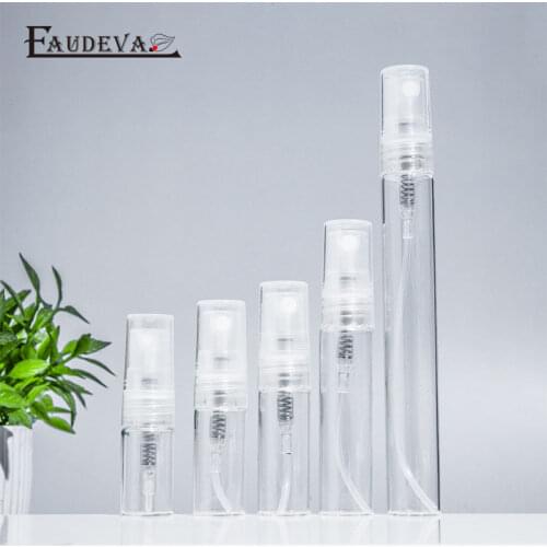 Portable Mini Refillable Perfume Spray Glass Bottle With Spray Scent Pump Travel Sample Test Tube Empty Cosmetics Bottles