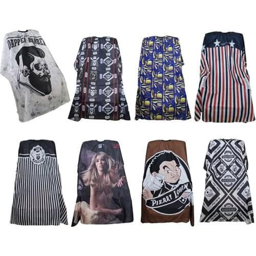 Pro Hairdressing Salons Wai Cloth Adjustable Button Neck Closure Design Adult Or Kids Haircut And Styling Aprons Easy To Clean