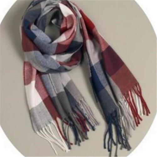 Qiu dong han edition joker fashion imitation cashmere scarf children warm scarf private grid parent-child baby bib 74232