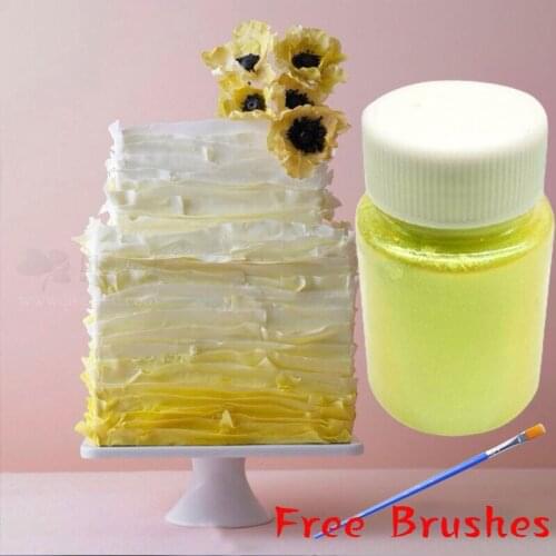 15g Edible Gold Powder Yellow Powder Mousse Cake Fondant Macaron Chocolate Decoration Glitter Powder Pearl Baking Color Dust