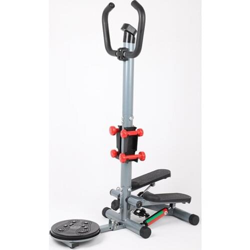 Mini Stepper With Folding Handrails Household Handrail Stepping Machine Weight-loss Multi-Functional Leg Step Fitness Machine