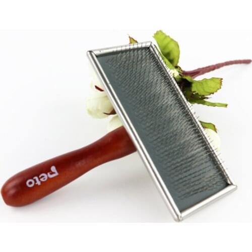 Pet Combs Wood Handle Dogs Hair Brushes Hair Removal Knotting Comb Grooming Supplies For Cats Cleaning Brush Grooming Supplies