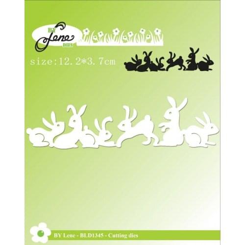 Sirius A group of playing rabbits Metal Cutting Dies DIY Scrapbooking Photo Embossing Craft dies scrapbooking nouveau arrivage