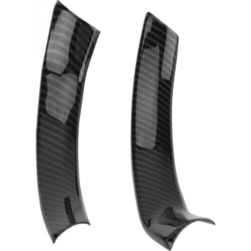 Carbon Fiber Style Decoration Car Steering Wheel Frame Trim Sticker Cover For Alfa Romeo Stelvio Giulia accessories