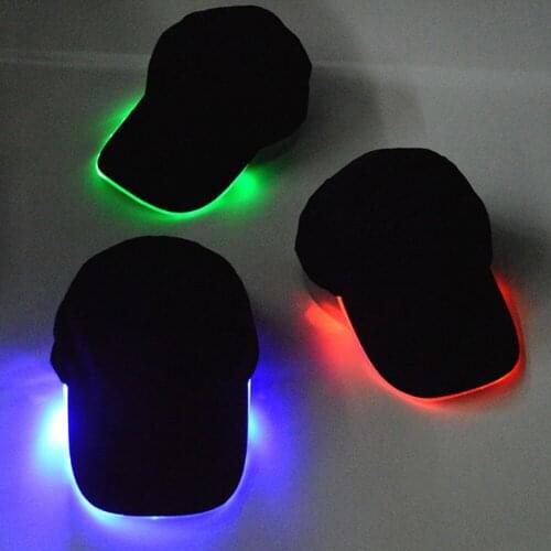 Ultra Bright LED Light Up Unisex Outdoor Cap 3 Modes Glowing Hat for Party Hip-Hop Running Hunting Jogging Mountaineering Hats