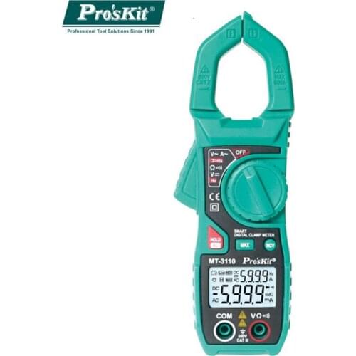 Proskit MT-3110 Smart Clamp Meter Dual Screen Digital Display Multimeter Auto Selection of ACA,ACV,DCV,Resistance and Frequency