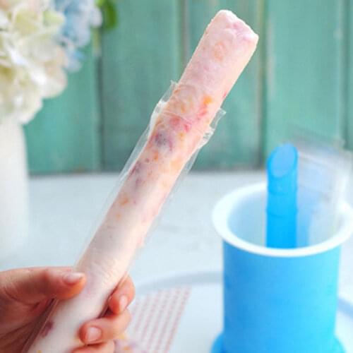 Popsicle Maker Children Zip-Lock Pouch Ice Stick Maker Handheld Popsicle Mold Candy Tube Maker Household Freeze Popsicle DIY