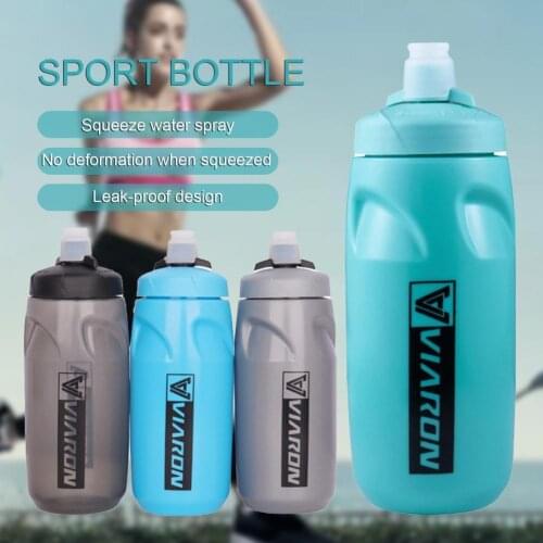 650ml Bicycle Water Bottle Leak Proof Wear-resistant Squeeze Type Large Capacity Outdoor Sports Cycling Water Bottle For Outdoor