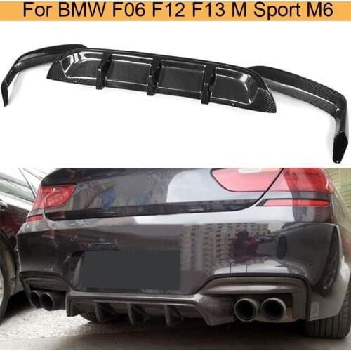 Carbon Fiber Rear Bumper Diffuser Lip for BMW 6 Series F06 F12 F13 M Sport M6 2012-2016 Convertible 640i 650i Rear Diffuser Lip