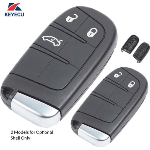 KEYECU Replacement Smart Remote Key Shell Case Fob 2 / 3 Button for Jeep Grand Cherokee 2013-2015 FCC ID: M3N-40821302