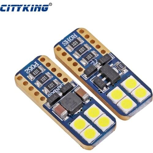 10PCS T10 LED Car signal Light canbus T10 8smd LED 3030 Super Bright W5W SMD For Car Tail Light Side Lamp Parking led Map Bulb