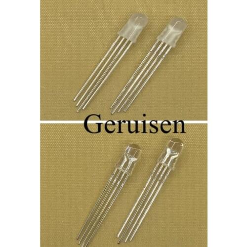 1000pcs 5mm 4pins RGB LED Common anode/CATHODE Tri-Color Emitting Diodes Diffused/transparent