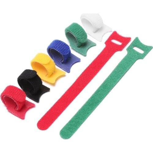 20PCS Practical Reusable Nylon Fastening Strap Cable Tie Strap Earphone Mouse Cord Organizer Power Wire Management Accessories