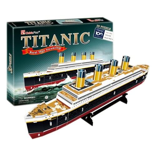 3D Puzzles Children Adults Puzzles for Adults Learning Education Brain Teaser Assemble Toy Titanic Ship Model Games Jigsaw