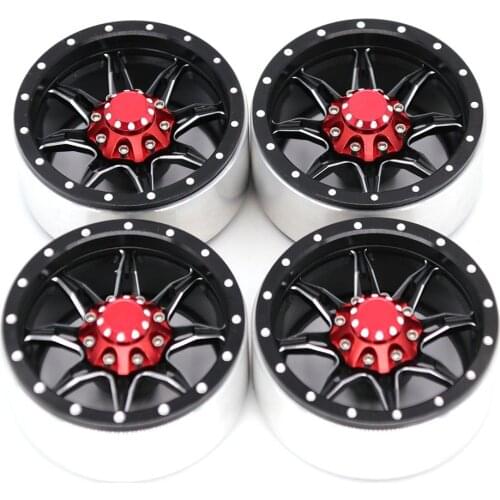4Pcs/Set 1.9 Inch Wheel Rim Metal Parts for 1/10 Remote Crawl Car TRX4 SCX10 D90