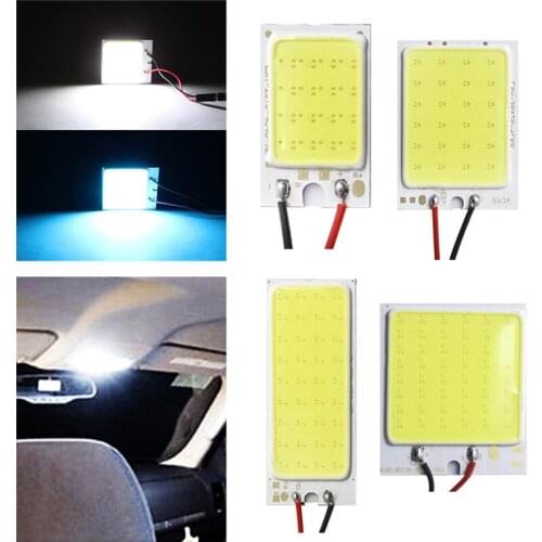 White Blue T10 Cob 16/24/36/48 SMD Car Led Vehicle Panel Lamps Auto Interior Reading Lamp Bulb Light Dome Festoon BA9S DC 12V