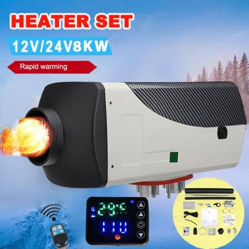 Car Heater 8KW 12V 24V Car Parking Air Diesels Fuel Heater1 Hole Car Heating For RV Boats Motorhome Trucks Trailer Heater