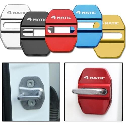 Car Styling Car Door Lock Covers stikcer Case for Mercedes Benz 4MATIC auto accessories