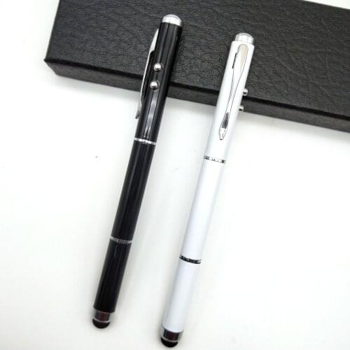 Free shipping 500pcs/lot customized logo metal pen; multi functional metal pen; laser pen; stylus pen; led pen mp112