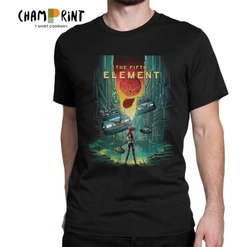 Cool The Fifth Element Hip Hop T-Shirts Men Round Neck Cotton T Shirt Bruce Willis Sci Fi movie Tee Shirt Plus Size Clothing