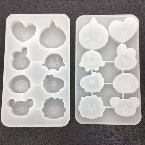 DIY Crystal Epoxy Mold Handmade Pendant Decorative Plaster Silicone Mold Resin Mold Soap Making Tools Chocolate Mold