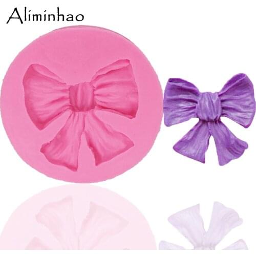 B0250 Bow Cake border molds cake dessert Sugarcraft Silicone mould chocolate fondant cake decorating tools