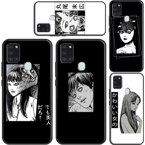 Junji Ito Sad Japanese Aesthetic Cover Case For Samsung A32 A52 A72 A12 A42 A21S A20e A11 A31 A51 A71 A10 A30S A40 A50 A70