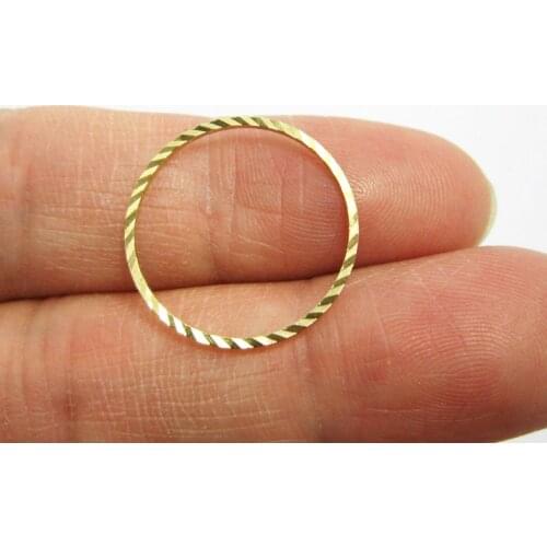 Brass charms 22mm Round earrings charms Geometric Raw brass findings -50pcs R814