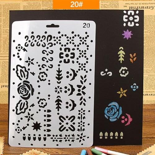 Cute corner stencil for drawing scrapbooking decorative stencil template kids paper craft art