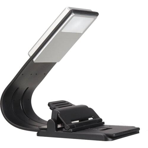 Clip Mini Portable LED Book Reading Light Lamp Flexible USB Rechargeable Reading Lamp for Laptop PC Light