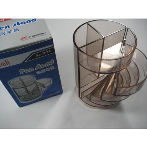 Deli 906 multifunctional pen holders , 4 layer plastic pen container