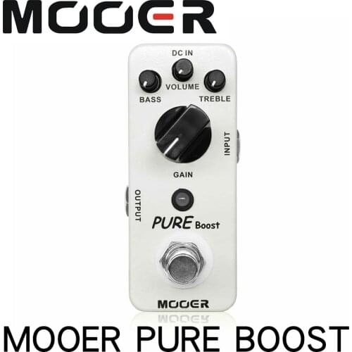 Mooer MBT2 Pure Boost Micro Mini Boost Effect Pedal for Electric Guitar True Bypass