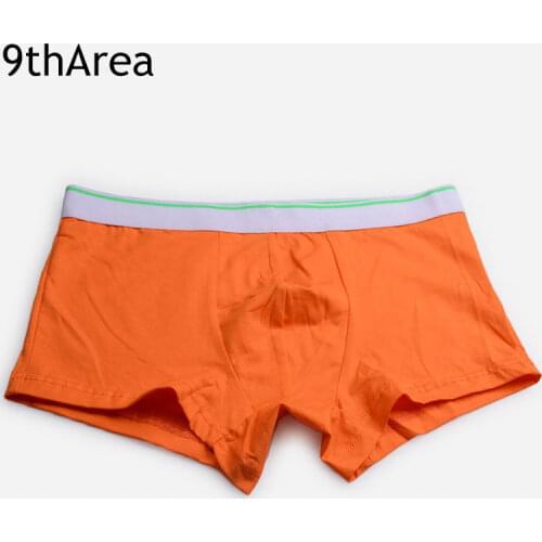 9thArea Mens male underwear Boxer shorts Elastic bright belt Breathable Cotton fabric men underpants cueca boxer homme man