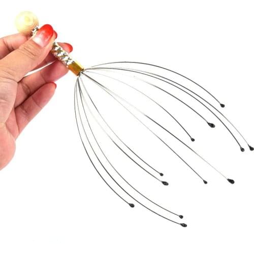 Head Relax Massager Healing Neck Claw Massage Anti-stress Pain Spa Relax Headache Relief Scalp Stimulate Circulate Octopus A2K4