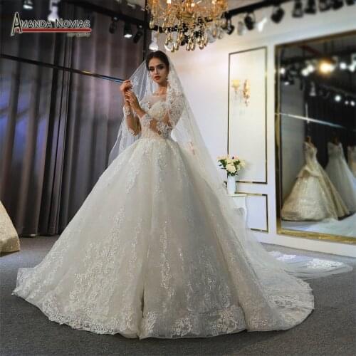 Robe Mariage Femme 2022 Full Lace Wedding Dress Wedding Gowns For Bride