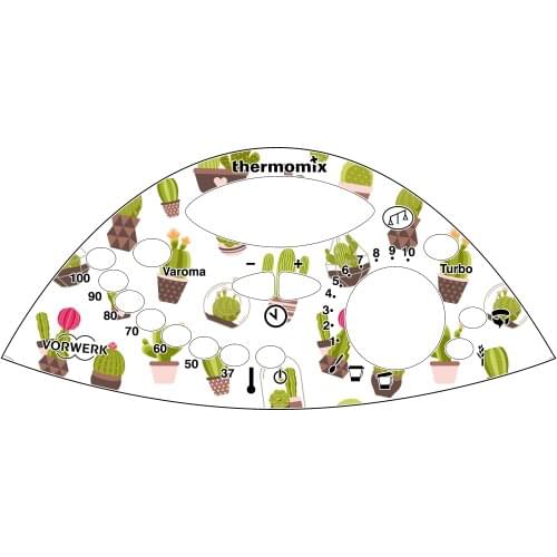 Vinyl CACTUS repairing erase, BUMPER front PANEL, control PANEL, push button for THERMOMIX TM31
