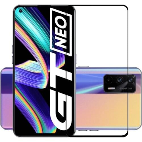 75 Pcs/Lot 2.5D Premium Tempered Glass for REALME GT NEO Full Cover Screen Protector Protective Film for REALME GT NEO