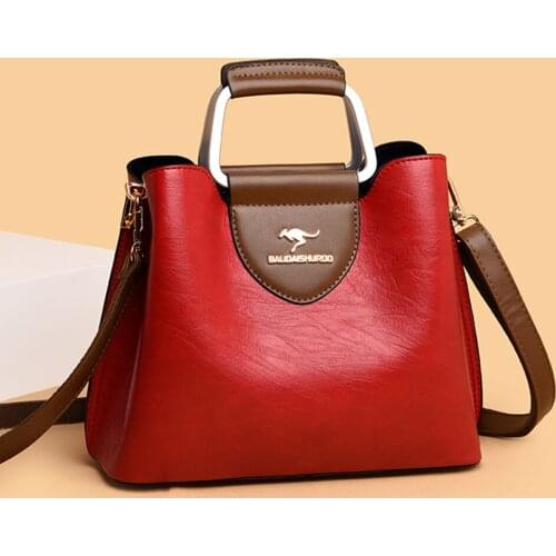 High Quality Soft Leather Womens Shoulder Messenger Bag Brand Genuine Large Capacity Retro Crossbody Bag Handbags Designer Sac