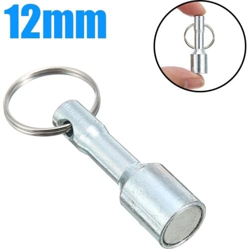 1pc Metal Magnet Keychain Split Ring Pocket Keyring For Home Supplies Magnet Key Chains 12mm